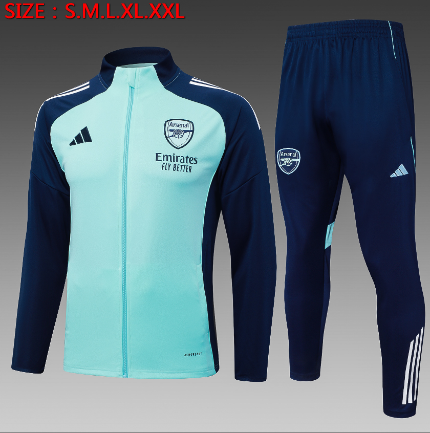 25/26 Arsenal light green Jackets sets