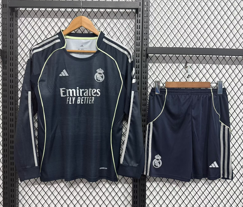  Adults kits 25/26 Real Madrid away  long-sleeved