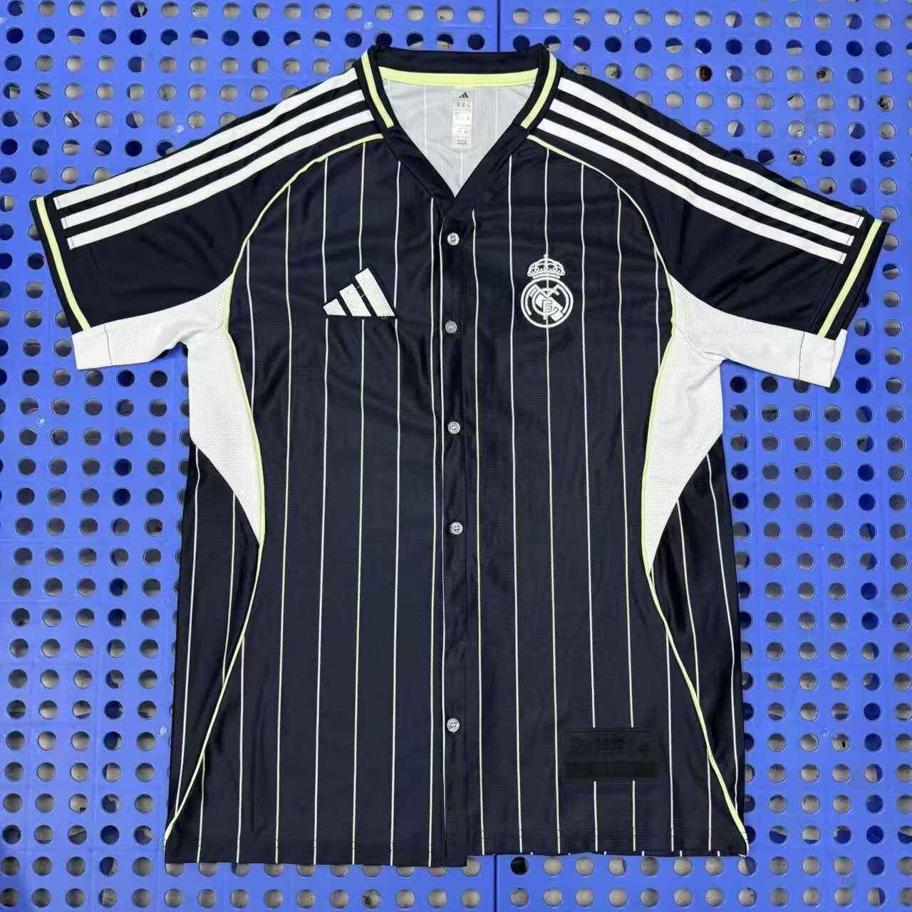  Fan version 25/26 Real Madrid baseball jersey in royal blue