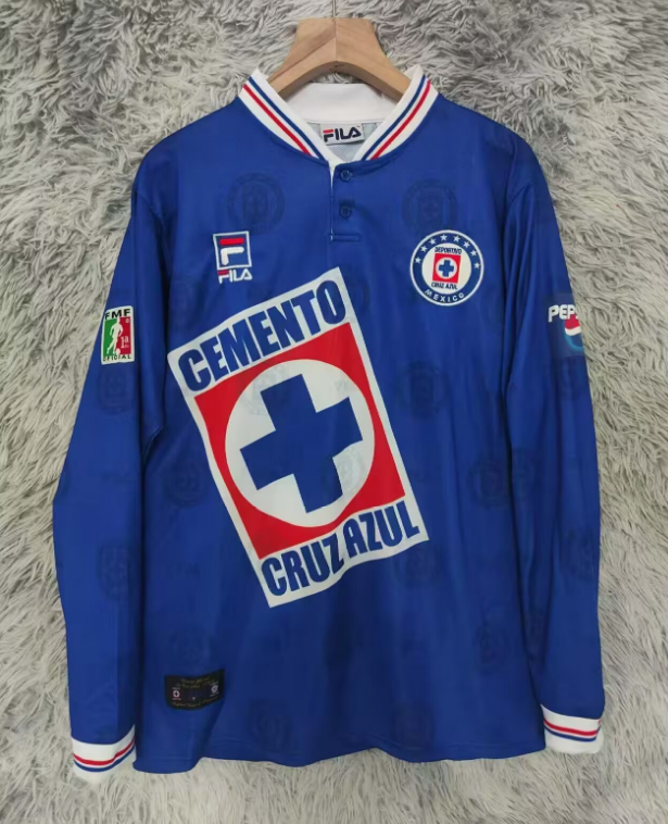 Retro 98/99 Cruz azul home long sleeve