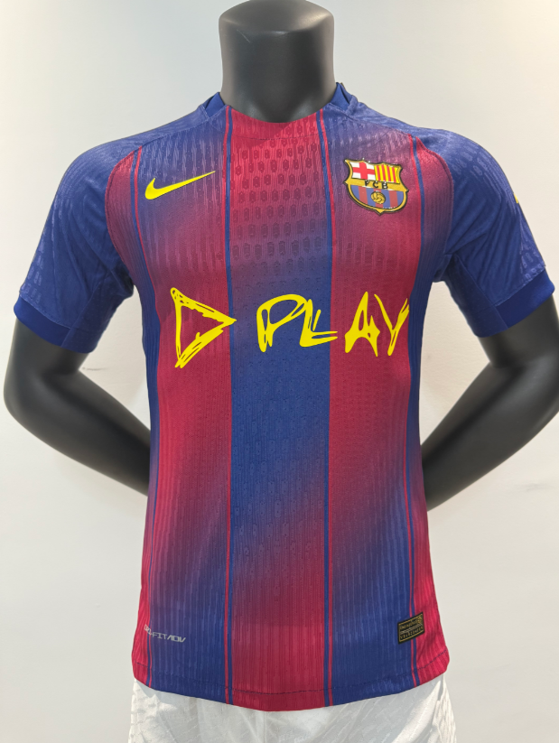 Player Version 25/26 Barcelona home play advertisement