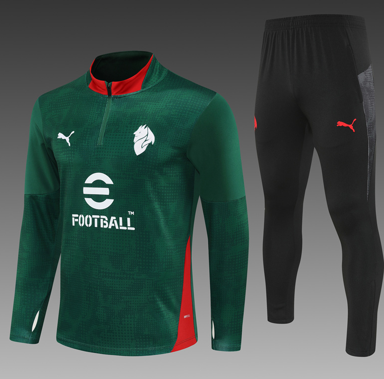 25/26  Half AC Green Camouflage Tracksuit