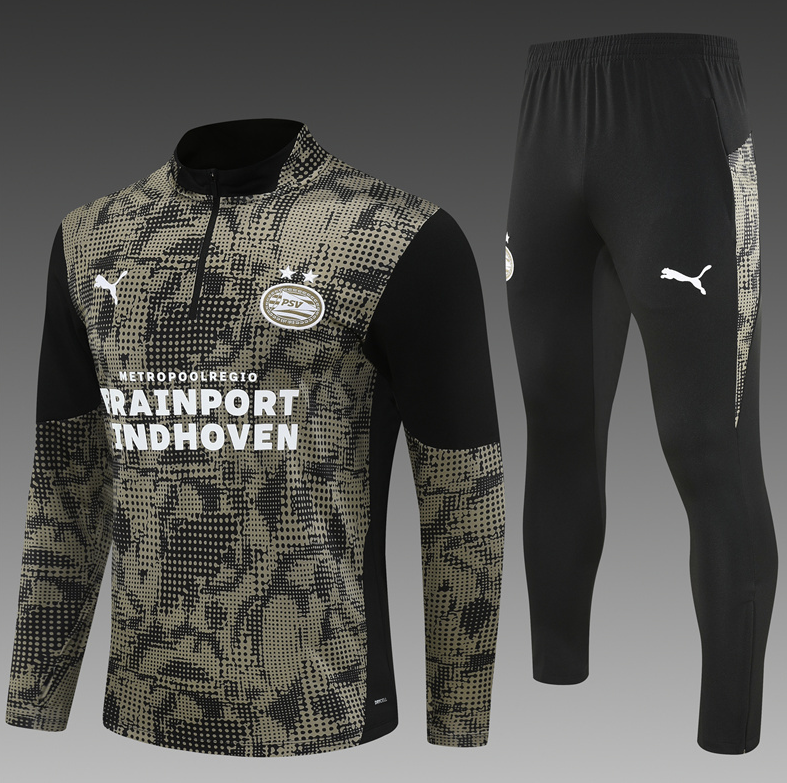 25/26 Half PSV Eindhoven black camouflage Tracksuit