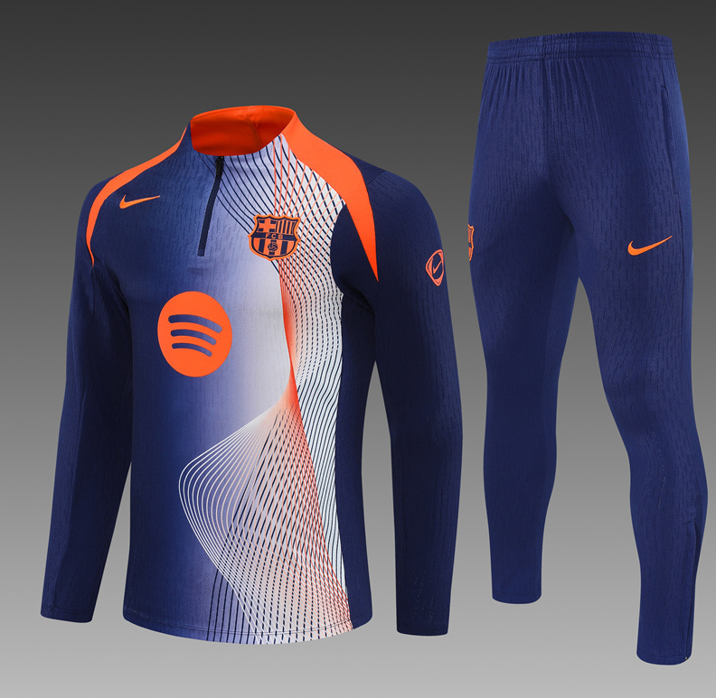 25/26  Half Barcelona blue-orange camouflage Tracksuit