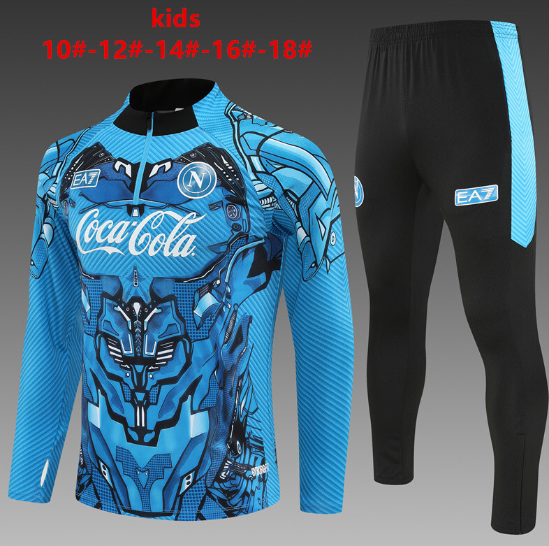 25/26 kid half Naples Light Blue Camouflage Tracksuit