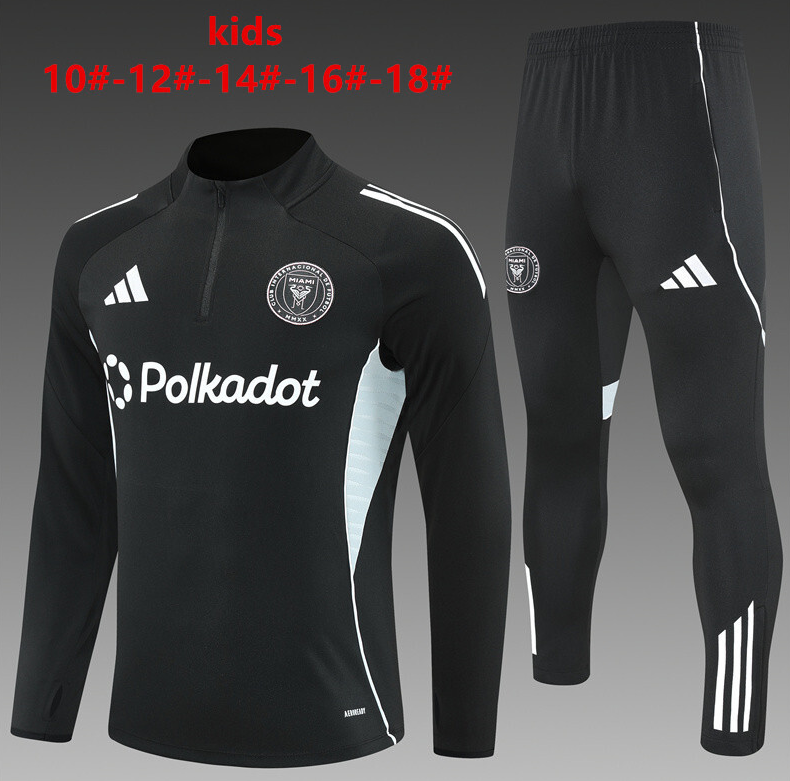 25/26 kid half Miami Black Tracksuit