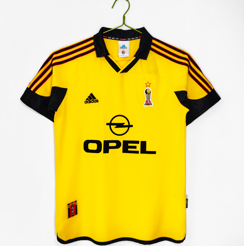 Retro 1999/00 AC Milan away yellow 