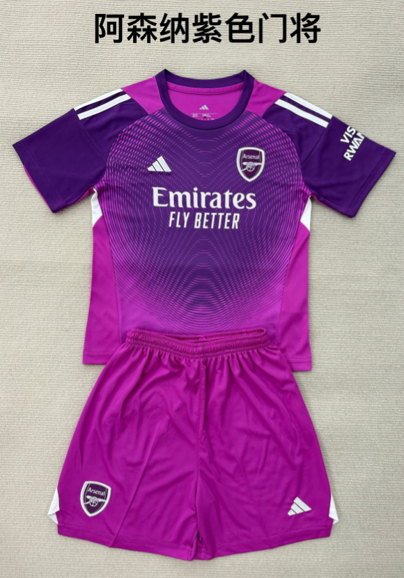 kids Kits 25/26 Arsenal purple goalkeeper