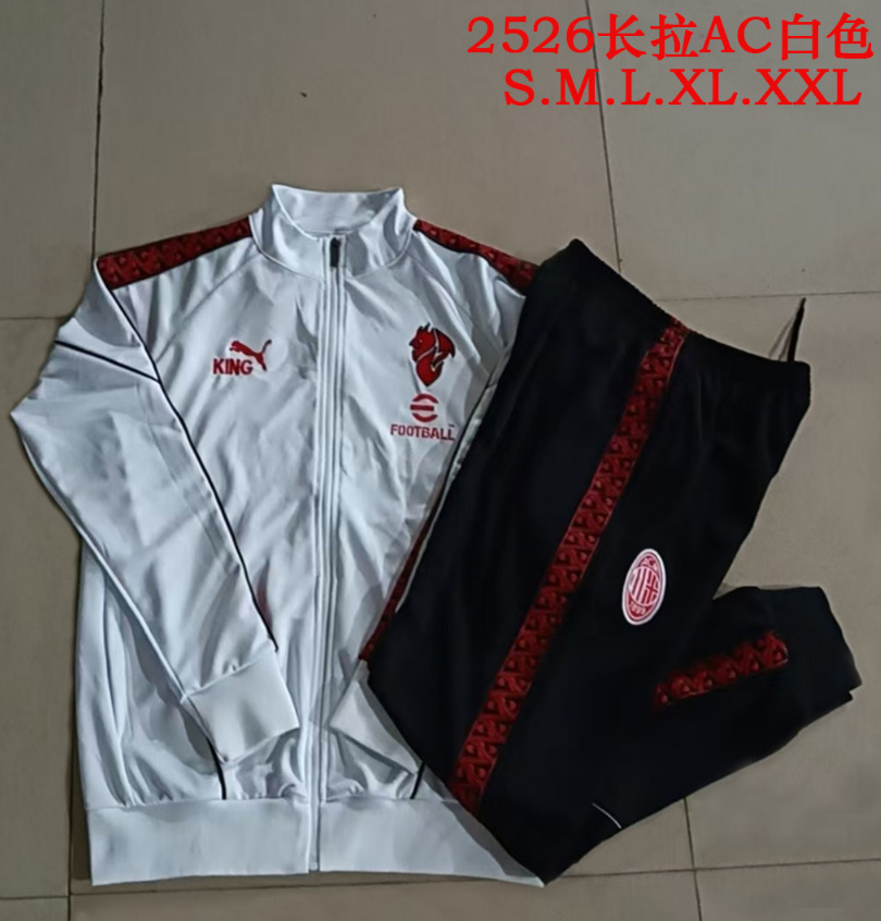 25/26 AC Milan White Jackets sets
