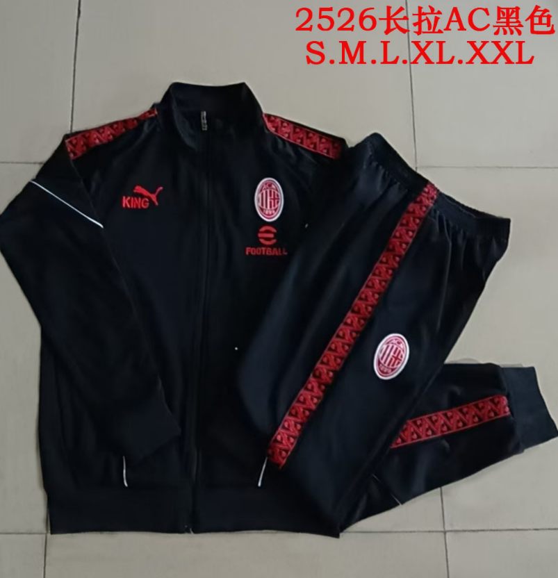 25/26 AC Milan Black Jackets sets