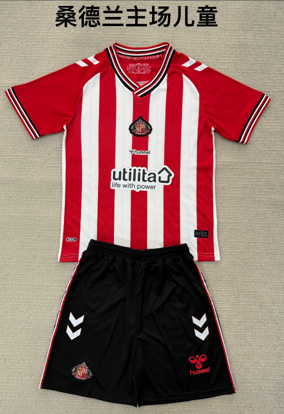 kids Kits 25/26 Sunderland home 