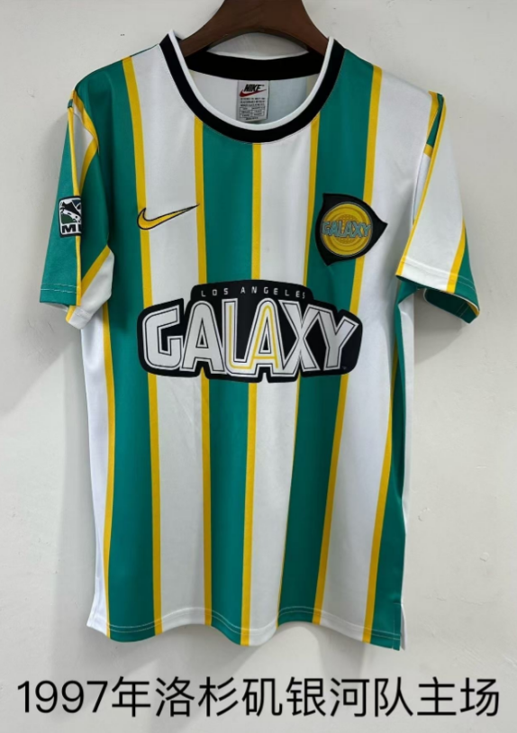 Retro 1997 Los Angeles Galaxy home Green White