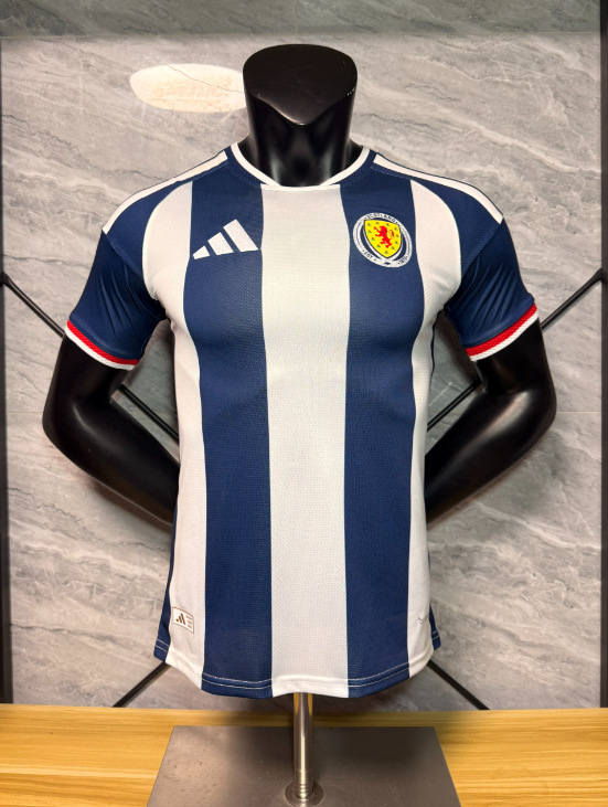 Player Version 26/27 Scottish Special Edition blue and white stripes