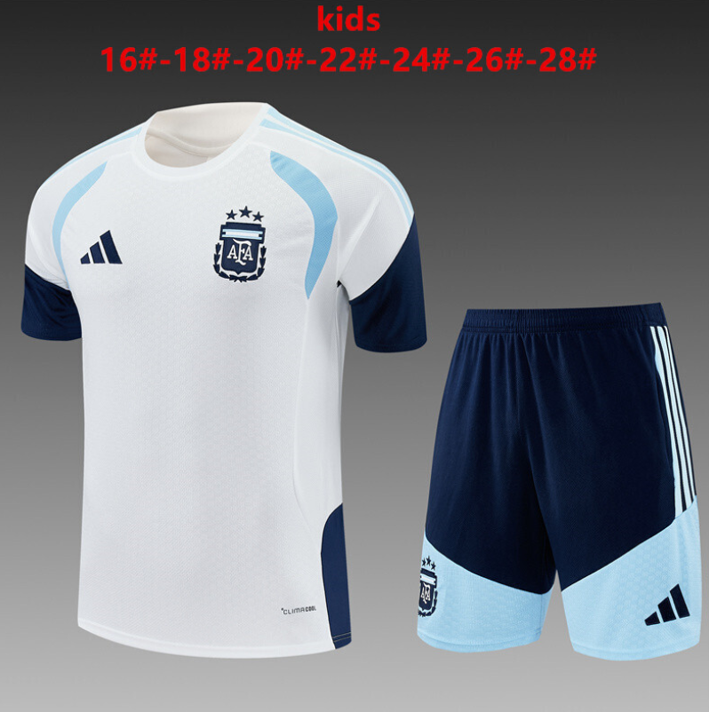 26/27 Argentina white kids Training Kits
