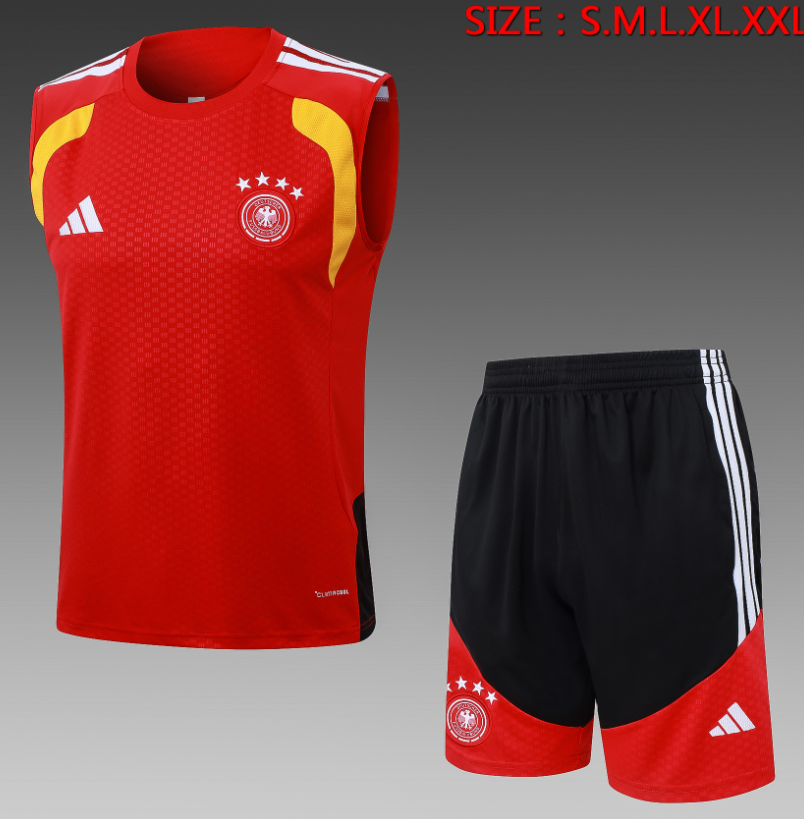 26/27 vest German red  training suit set