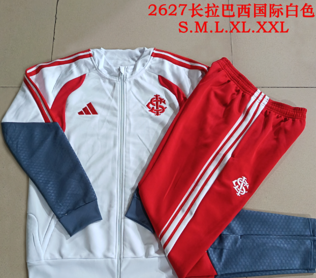 26/27 Long Pull Brazil International White Jackets sets