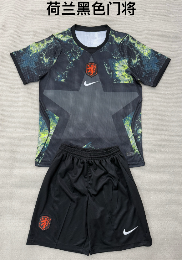 kids Kits 26/27 Netherlands Black Goalkeeper