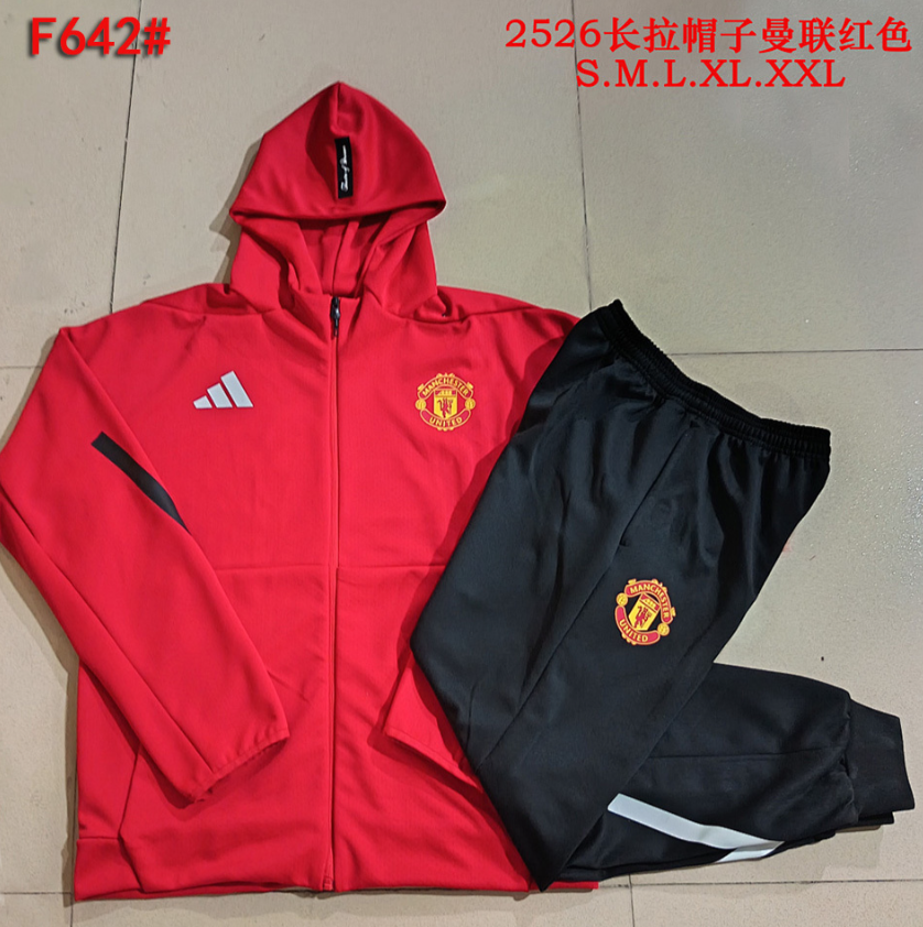 26/27 Long Pull hat Manchester United red Jackets sets