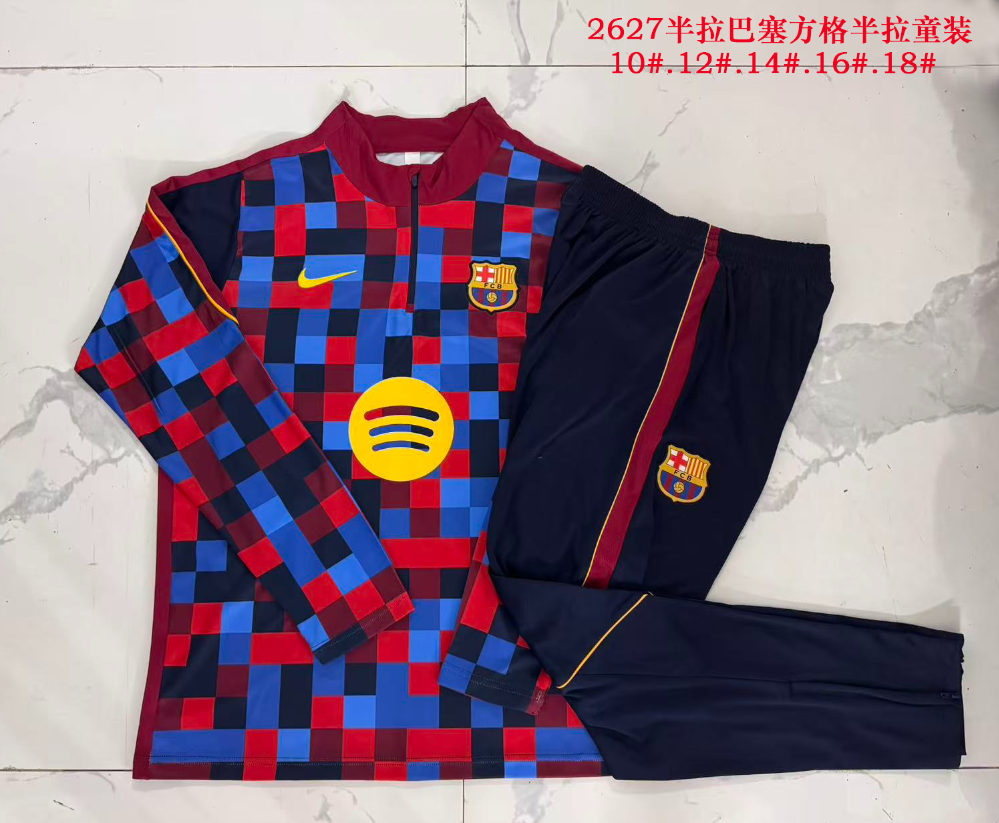 26/27 kid half pull Barcelona Square ink jet Tracksuit