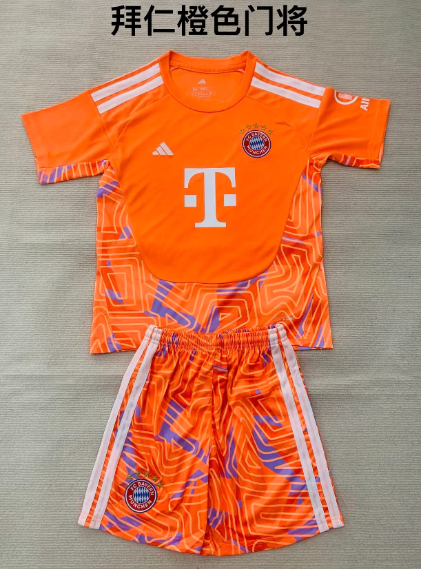 Kids kits 26/27 Bayern Munchen Orange Goalkeeper