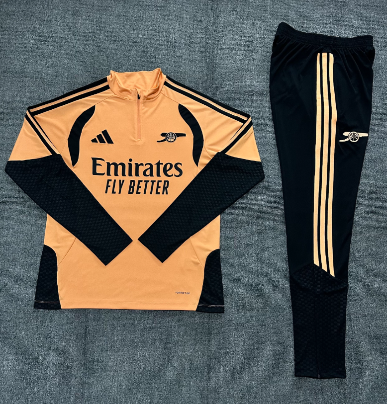 26/27 Kids Half Pull  Arsenal Orange Tracksuit