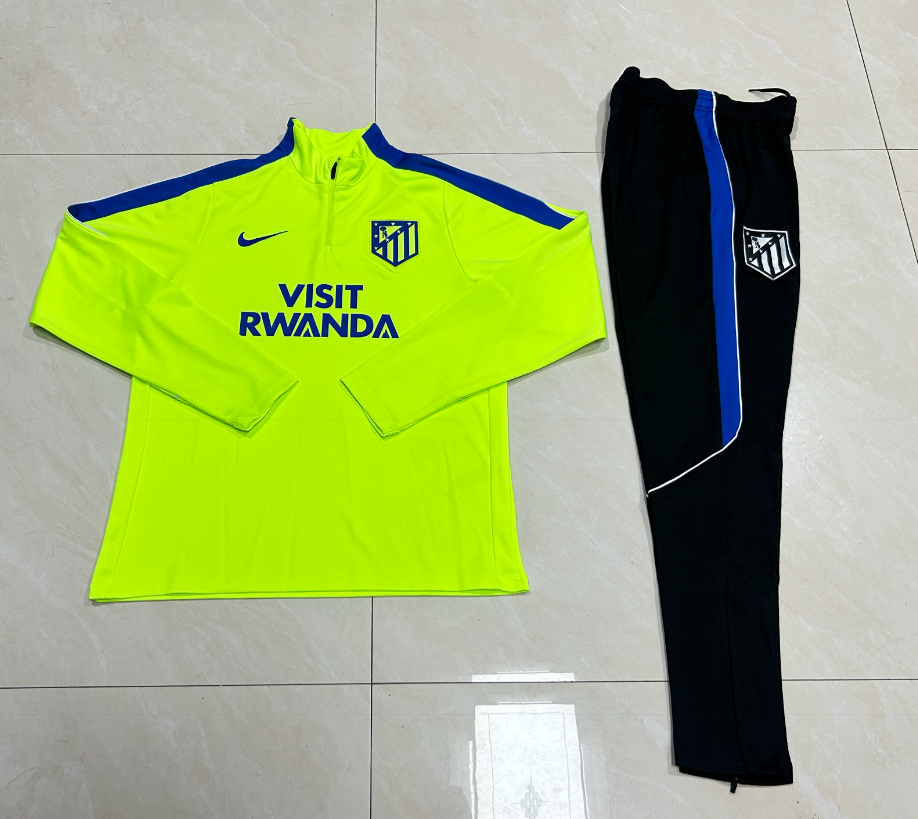 26/27 Kids Half Pull Atletico Madrid fluorescent green Tracksuit