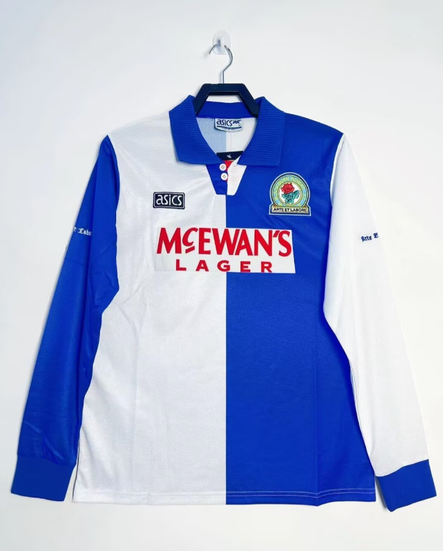 Retro 1994/95 Blackburn home long sleeved