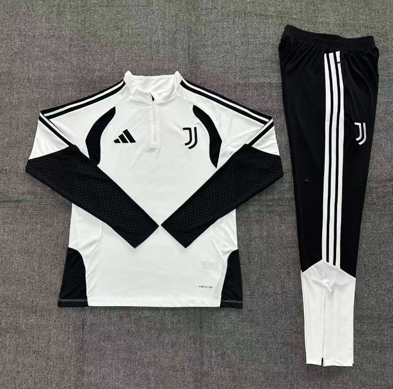 26/27 Adults Half Pull Juventus white Tracksuit 