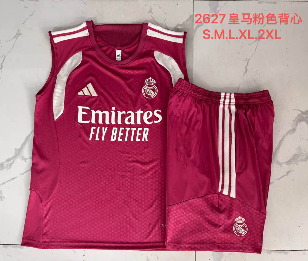 26/27 Vest Real Madrid pink suit