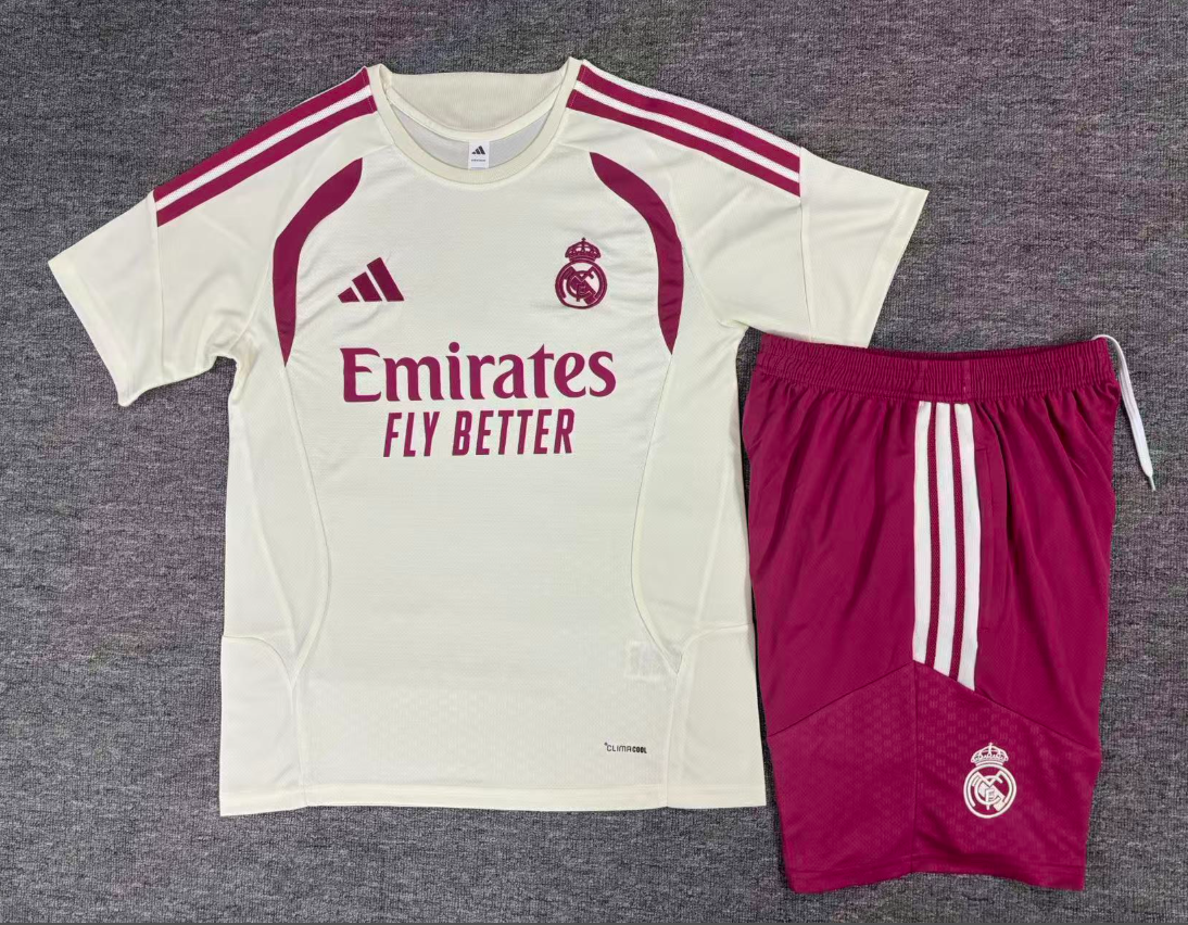 26/27 Adults Real Madrid beige Training Kits