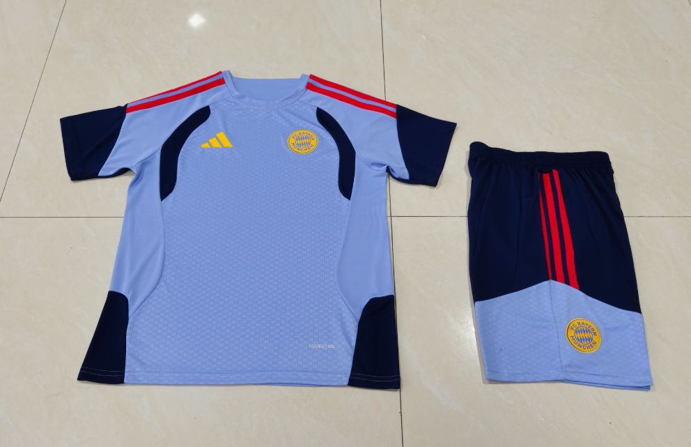 26/27 Kids Bayern Munchen gray blue Training Kits