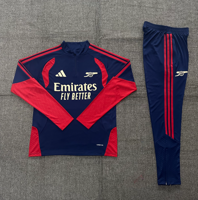 26/27 Adults Half Pull Arsenal Royal Blue Tracksuit